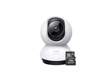 CÁMARA DE SEGURIDAD TAPO C220 IP GIRATORIA 360° 2K 4MP + MICRO SD128GB - 1