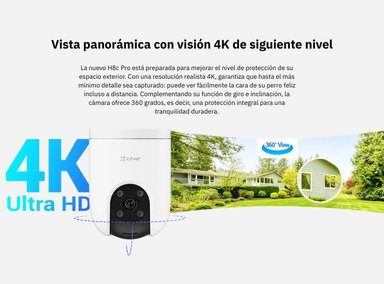 CÁMARA DE SEGURIDAD WIFI H8C 4K 8MP PARA EXTERIORES EZVIZ - 3