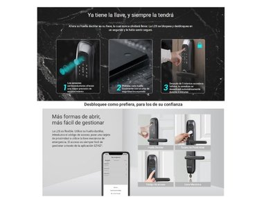CERRADURA INTELIGENTE EZVIZ L2S CON HUELLA DACTILAR - 3