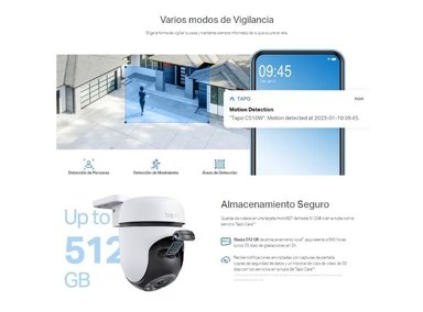 KIT DE 2 CÁMARA SEGURIDAD TP-LINK TAPO C510W 2K CON AUDIO BIDIRECCIONAL - 4