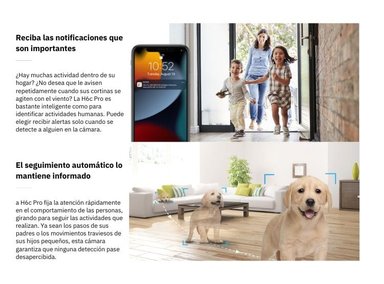 KIT DE 2 CÁMARA DE SEGURIDAD WIFI H6C FULL HD + MICRO SD 64GB PARA INTERIORES EZVIZ - 3