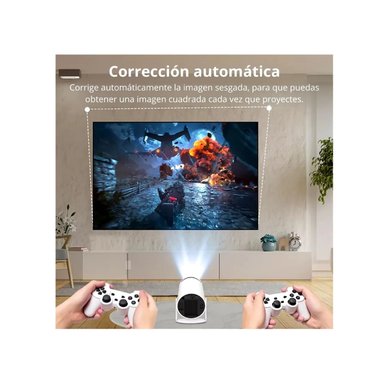 PROYECTOR MULTIMEDIA 4K ANDROID 11 WIFI 2 MANDOS 10000 JUEGOS H300MAX - 3
