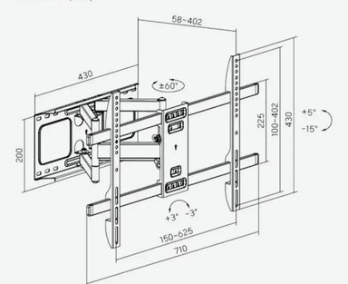 RACK MOVIBLE PARA TV DE 42 HASTA 90' - 4