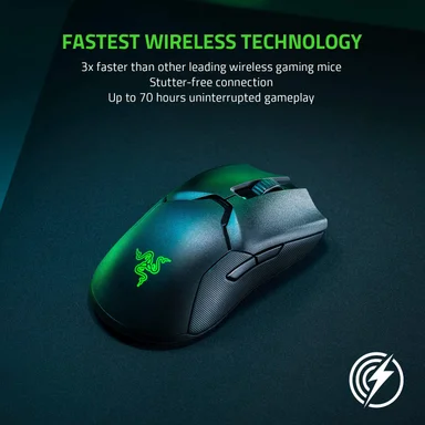 RAZER GAMING VIPER – MOUSE INALÁMBRICO CON SENSOR ÓPTICO DPI DE ENTRADA MÁS RÁPIDA - NEGRO - 3