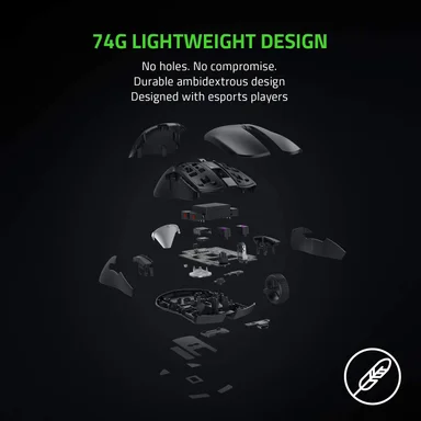 RAZER GAMING VIPER – MOUSE INALÁMBRICO CON SENSOR ÓPTICO DPI DE ENTRADA MÁS RÁPIDA - NEGRO - 5