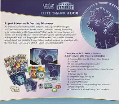 JUEGO POKÉMON CAJA ENTRENADOR ÉLITE TEMPESTAD PLATEADA ESPADA Y ESCUDO JCC - 3