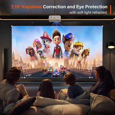 MINI PROYECTOR COMPRA FACIL 1080P FULL HD CINE EN CASA PORTÁTIL AL AIRE LIBRE ZOOM DEL COMPATIBLE CON HDMI USB AV - 3