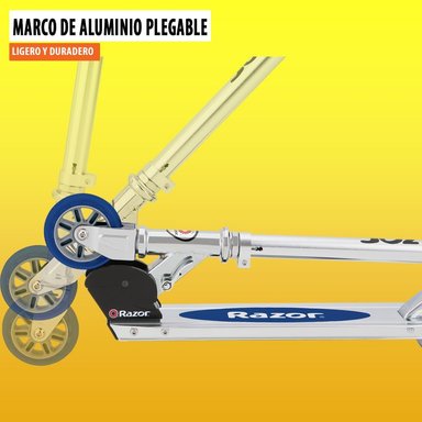 SCOOTER RAZOR A KICK FOR KIDS - LIGHTWEIGHT, FOLDABLE, ALUMINUM FRAME, AND ADJUSTABLE HANDLEBARS - 4