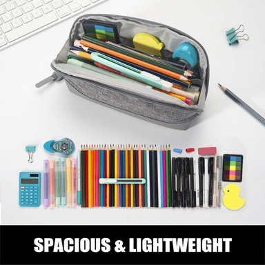 ESTUCHE COMPRA FACIL GRIS SOOEZ DE APERTURA ANCHA - 4