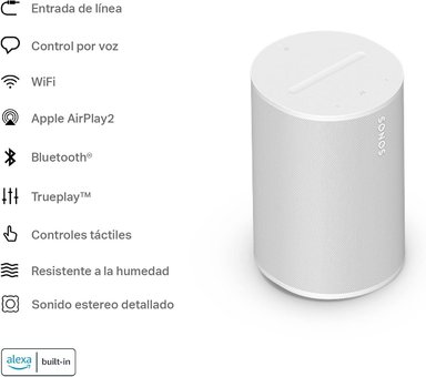 PARLANTE BLUETOOTH SONOS ALTAVOZ ERA 100 BLANCO - 4
