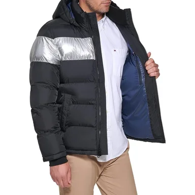CASACA TOMMY HILFIGER ACOLCHADA CON CAPUCHA PARA HOMBRE - 3