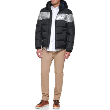 CASACA TOMMY HILFIGER ACOLCHADA CON CAPUCHA PARA HOMBRE - 4