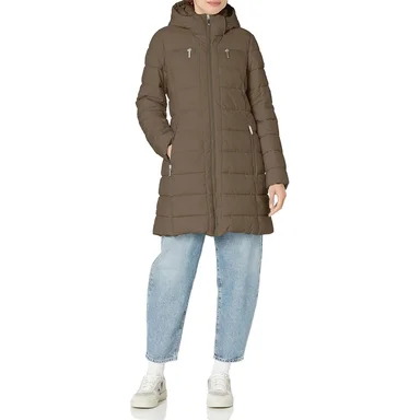 CASACA MUJER TOMMY HILFIGER LARGA CON CAPUCHA - 1