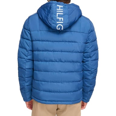 CASACA TOMMY HILFIGER ACOLCHADA RESISTENTE AL AGUA CON CAPUCHA PARA HOMBRE - 4