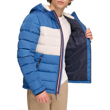 CASACA TOMMY HILFIGER ACOLCHADA RESISTENTE AL AGUA CON CAPUCHA PARA HOMBRE - 5