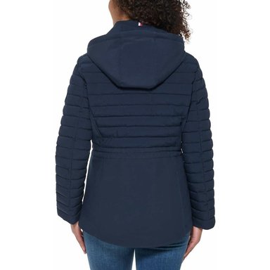 ABRIGO MUJER TOMMY HILFIGER AZUL MARINO ENCUBIERTO - 4
