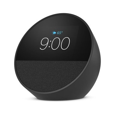 ASISTENTE VOZ AMAZON ECHO SPOT CON RELOJ 2024 NEGRO - 2