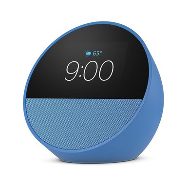 ASISTENTE VOZ AMAZON ECHO SPOT CON RELOJ 2024 AZUL - 2