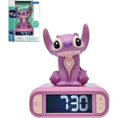 LILO Y STITCH | RELOJ DESPERTADOR CON LUZ NOCTURNA Y MELODÍAS Y PANTALLA LCD | ÁNGELA - 1