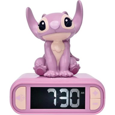 LILO Y STITCH | RELOJ DESPERTADOR CON LUZ NOCTURNA Y MELODÍAS Y PANTALLA LCD | ÁNGELA - 4