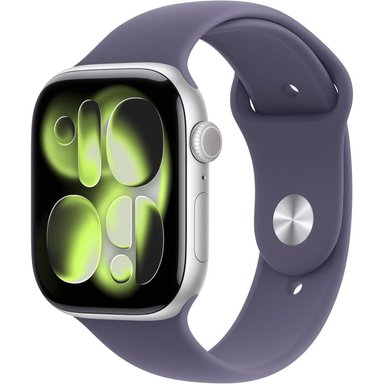 APPLE WATCH SERIES 11 (GPS + CELLULAR 46MM) | SILVER ALUMINIO + SPORT BAND PURPLE FOG M-L - 1