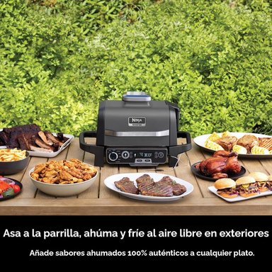 NINJA PARRILLA EXTERIOR WOODFIRE OG751 7 EN 1, XL | GRIS - 2