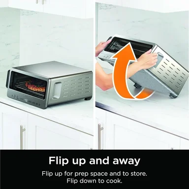 NINJA FOODI SP151, HORNO TOSTADOR Y FREIDORA DE AIRE 8 EN 1, 1800 W | ACERO - 2