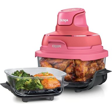 NINJA CRISPI FN101DR, FREIDORA PORTÁTIL 4 EN 1, 6 TAZAS / 1.4 L | CHERRY CRUSH - 1