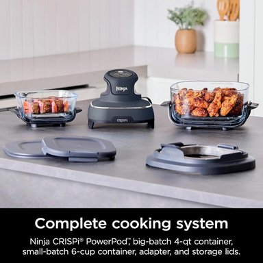 NINJA CRISPI FN101GY, COCINA PORTÁTIL 4 EN 1, CON FREIDORA DE AIRE | AZUL MARINO - 2