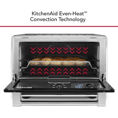 KITCHENAID, HORNO DE ENCIMERA DIGITAL Y PIEDRA PARA PIZZA | NEGRO - 5