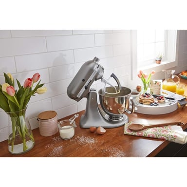 KITCHENAID ARTISAN, BATIDORA DE PIE 5 QT / 4.7 L CON BATIDOR | PLATEADO - 2