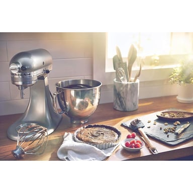 KITCHENAID ARTISAN, BATIDORA DE PIE 5 QT / 4.7 L CON BATIDOR | PLATEADO - 3