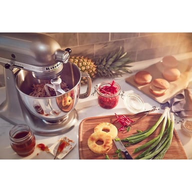 KITCHENAID ARTISAN, BATIDORA DE PIE 5 QT / 4.7 L CON BATIDOR | PLATEADO - 4