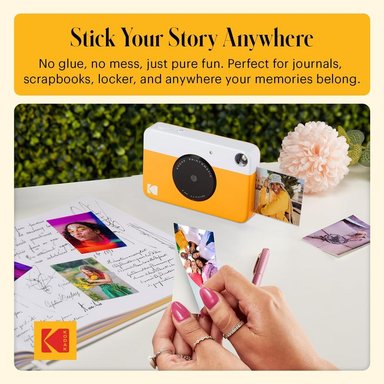 KODAK PRINTOMATIC CÁMARA DIGITAL INSTANTÁNEA ZINK 5 MP | AMARILLO / BLANCO - 5