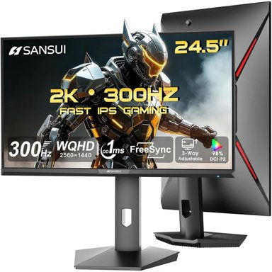 SANSUI 24,5' QHD 300 HZ 1 MS IPS FREESYNC EYE CARE VESA - 1