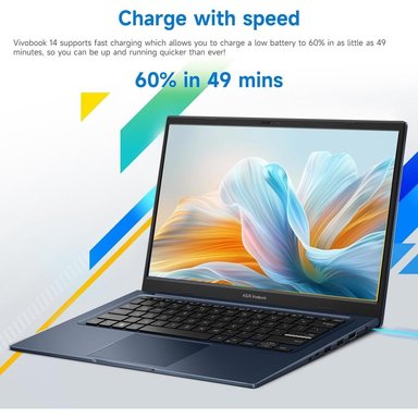 LAPTOP VIVOBOOK 14X I5-1334U ASUS 14' 256GB SSD 12GB RAM W11 - TECLADO INGLÉS - 6