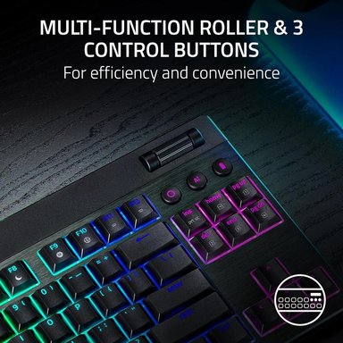 TECLADO INALÁMBRICO BLACKWIDOW V4 TKL HYPERSPEED CLICKY RAZER | NEGRO - 4