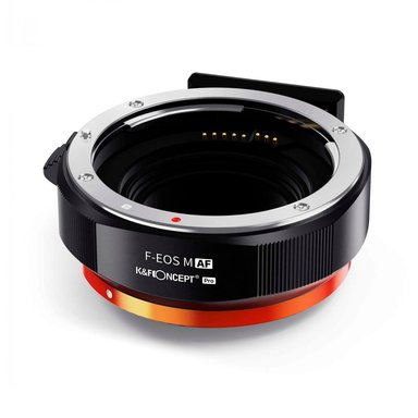 ADAPTADOR K&F CONCEPT KF06.464 AUTOFOCUS OBJETIVOS EF/EF-S MONTURA CANON M - 1