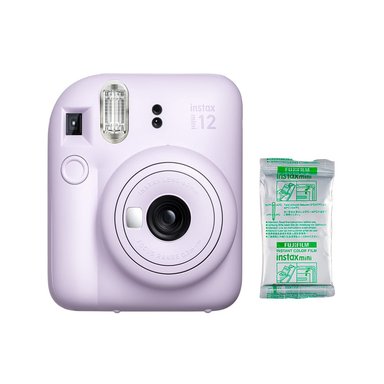 CÁMARA FUJIFILM INSTAX MINI 12 LILA + PELICULA X 10 - 1