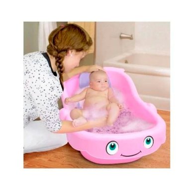 BAÑERA BALLENITA FELIZ BASA ROSADA 8550+ASIENTO - 3