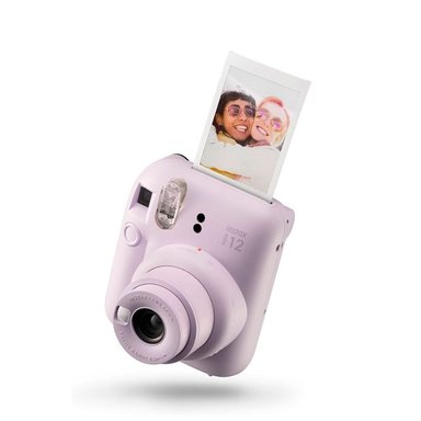 CAMARA FUJIFILM INSTAX MINI 12 LILA+ ESTUCHE CORAZON+PELICULA X20 - 2