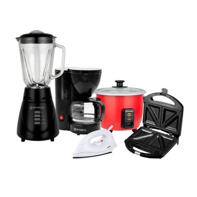 COMBO LICUADORA IMACO+ ARROCERA+ CAFETERA+ SANDWICHERA+ PLANCHA - 1