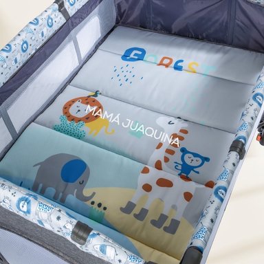 CUNA CORRAL EBABY KENDALL AZUL CLARO LUJO EDICIÓN LIMITADA - 3