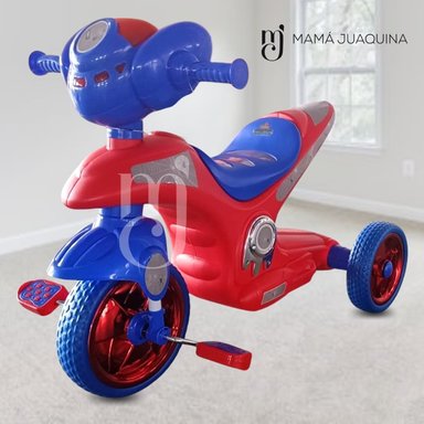 TRIMOTO A PEDAL BABY SERVANN ROJO NIÑOS MUSICAL - 4