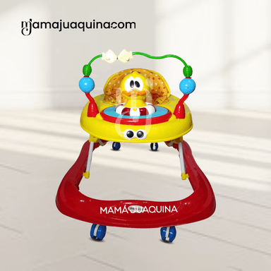 ANDADOR PARA BEBÉS 3 EN 1 «DUCKY LUCKY» CON TABLERO MUSICAL ROJO - 4