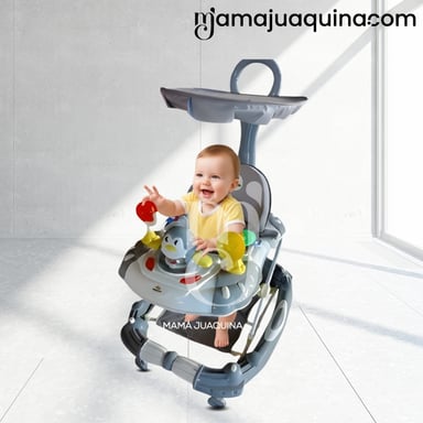 ANDADOR CON TABLERO MUSICAL «HAPPY PENGUIN» GRIS - 3