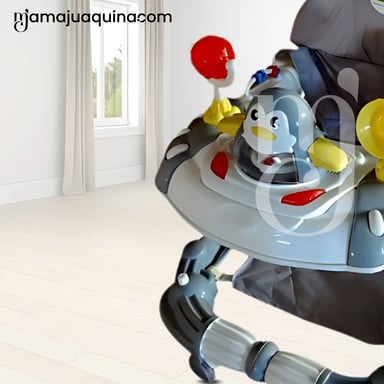 ANDADOR CON TABLERO MUSICAL «HAPPY PENGUIN» GRIS - 4
