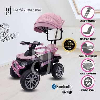 CORREPASILLO A BATERÍA «TERRA FORCE» CON BLUETOOTH ROSADO - 1