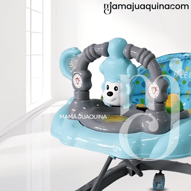 ANDADOR MUSICAL PLEGABLE «CUTE MONKEY» CON BLUETOOTH GRAY - 2