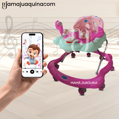 ANDADOR MUSICAL «DUCKY PLUS» CON BLUETOOTH DARK PINK - 5